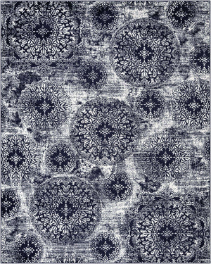 Navy Blue 8' x 10' Sofia Rectangle Rug