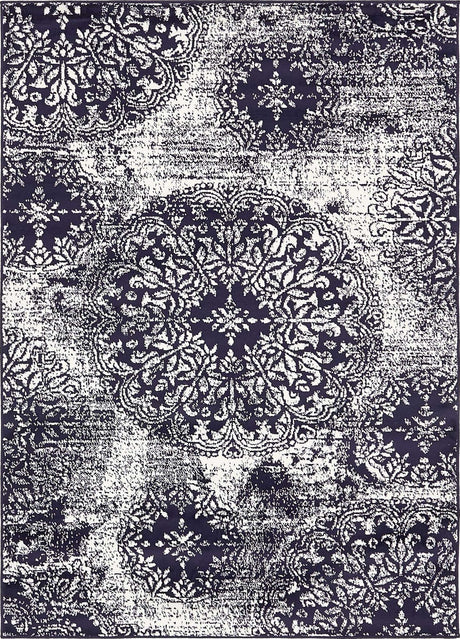 Navy Blue 4' 1 x 6' 1 Sofia Rectangle Rug