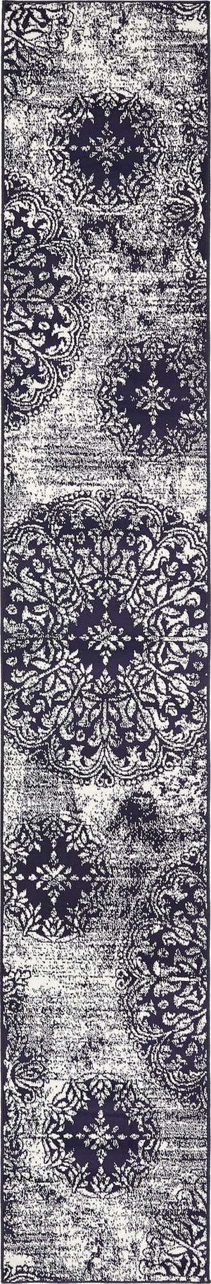 Navy Blue 2' x 13' 1 Sofia Runner Rug