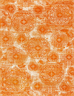 Orange 9' x 12' 2 Sofia Rectangle Rug