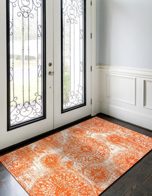 Orange 9' x 12' 2 Sofia Rectangle Rug