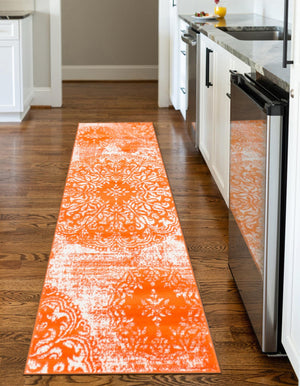 Orange 2' x 10' Sofia Runner Rug