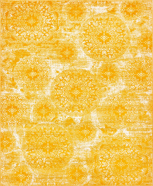 Yellow 8' x 10' Sofia Rectangle Rug