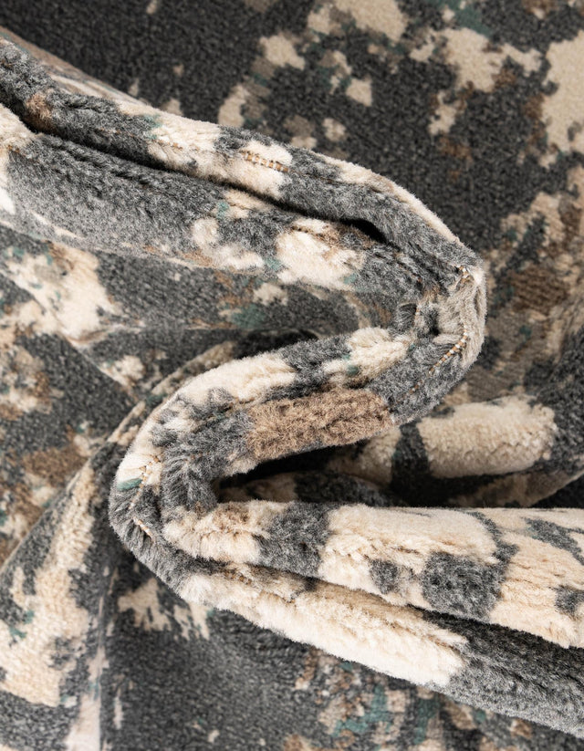 Gray 5' 1 x 8' Tuareg Rectangle Area Rug Vintage Inspired Distressed Look Durable Easy Clean Carpet for Unique Home Interiors for Sale at Rug Engine