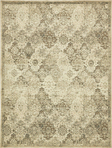 Beige 9' x 12' 2 Tuareg Rectangle Area Rug Vintage Inspired Distressed Look Durable Easy Clean Carpet for Unique Home Interiors for Sale at Rug Engine