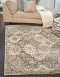 Beige 9' x 12' 2 Tuareg Rectangle Area Rug Vintage Inspired Distressed Look Durable Easy Clean Carpet for Unique Home Interiors for Sale at Rug Engine