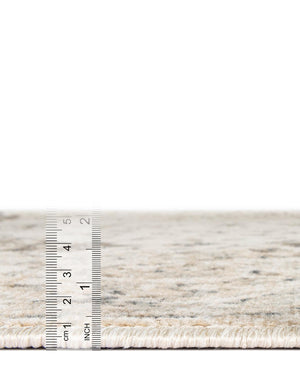 Beige 4' x 6' Tuareg Rectangle Area Rug Vintage Inspired Distressed Look Durable Easy Clean Carpet for Unique Home Interiors for Sale at Rug Engine