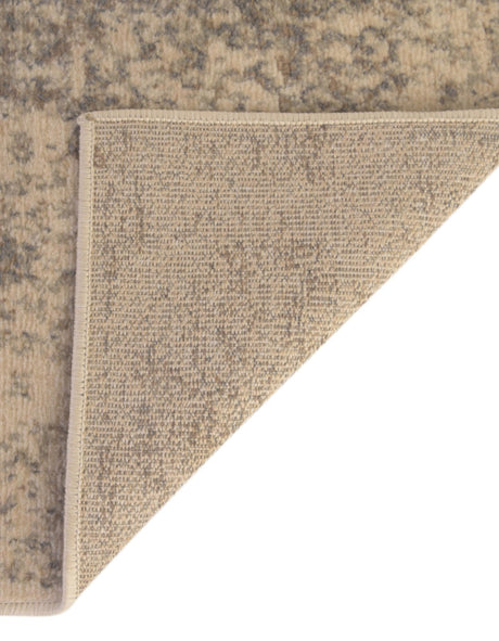 Beige 8' x 8' Tuareg Square Area Rug Vintage Inspired Distressed Look Durable Easy Clean Carpet for Unique Home Interiors for Sale at Rug Engine