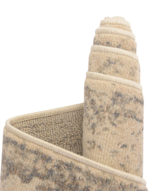 Beige 8' x 8' Tuareg Square Area Rug Vintage Inspired Distressed Look Durable Easy Clean Carpet for Unique Home Interiors for Sale at Rug Engine