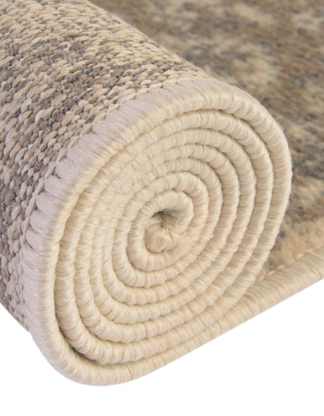 Beige 8' x 8' Tuareg Square Area Rug Vintage Inspired Distressed Look Durable Easy Clean Carpet for Unique Home Interiors for Sale at Rug Engine