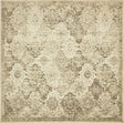 Beige 8' x 8' Tuareg Square Area Rug Vintage Inspired Distressed Look Durable Easy Clean Carpet for Unique Home Interiors for Sale at Rug Engine