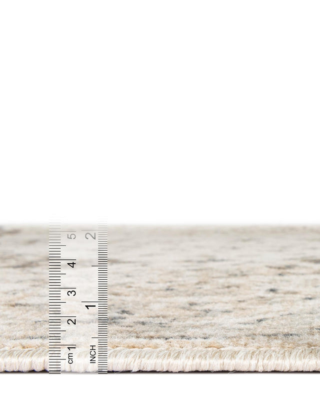 Beige 2' 7 x 10' Tuareg Runner Area Rug Vintage Inspired Distressed Look Durable Easy Clean Carpet for Unique Home Interiors for Sale at Rug Engine