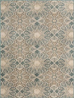 Multicolor 9' x 12' 2 Tuareg Rectangle Area Rug Vintage Inspired Distressed Look Durable Easy Clean Carpet for Unique Home Interiors for Sale at Rug Engine