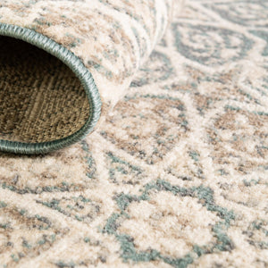 Multicolor 9' x 12' 2 Tuareg Rectangle Area Rug Vintage Inspired Distressed Look Durable Easy Clean Carpet for Unique Home Interiors for Sale at Rug Engine