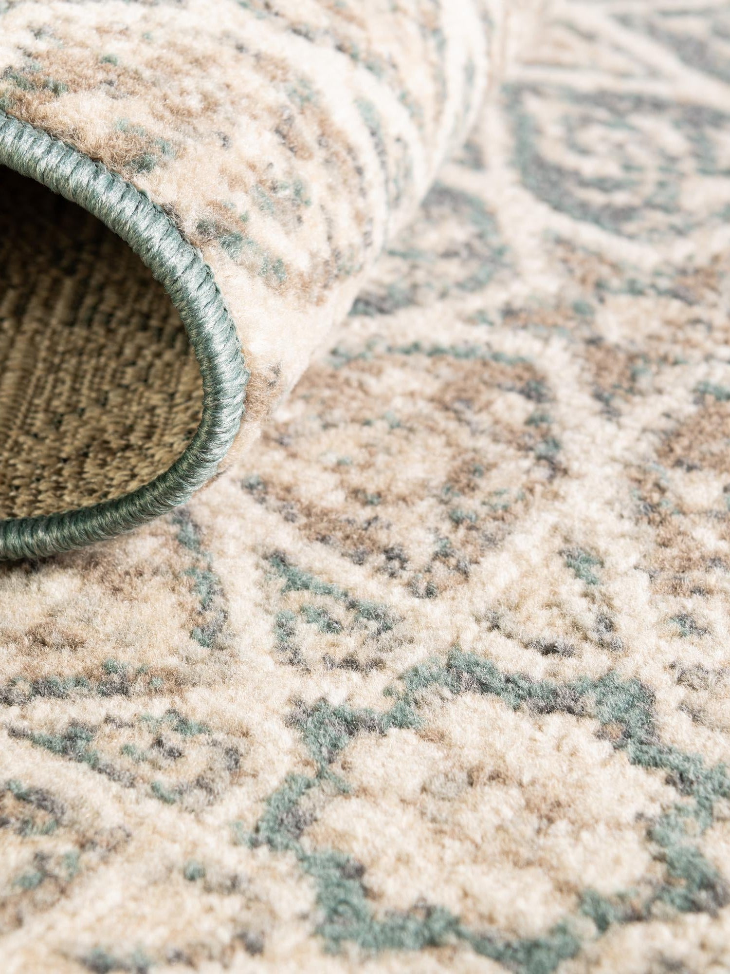 Multicolor 8' x 10' Tuareg Rectangle Area Rug Vintage Inspired Distressed Look Durable Easy Clean Carpet for Unique Home Interiors for Sale at Rug Engine
