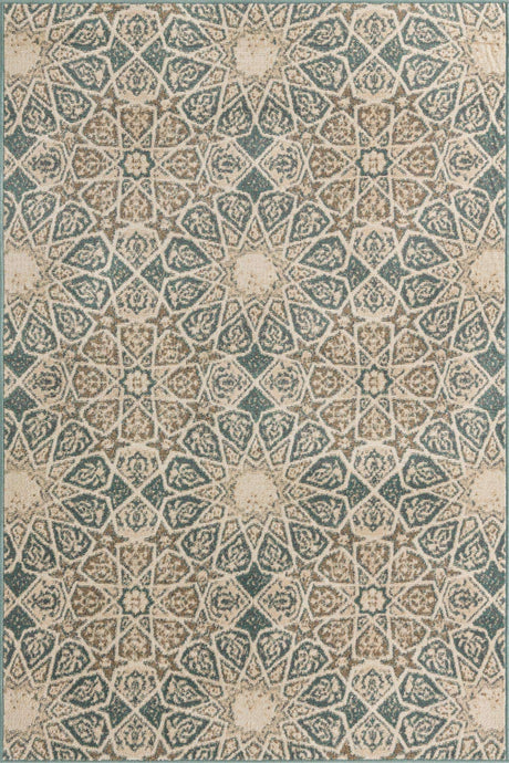 Multicolor 4' 1 x 6' 1 Tuareg Rectangle Area Rug Vintage Inspired Distressed Look Durable Easy Clean Carpet for Unique Home Interiors for Sale at Rug Engine