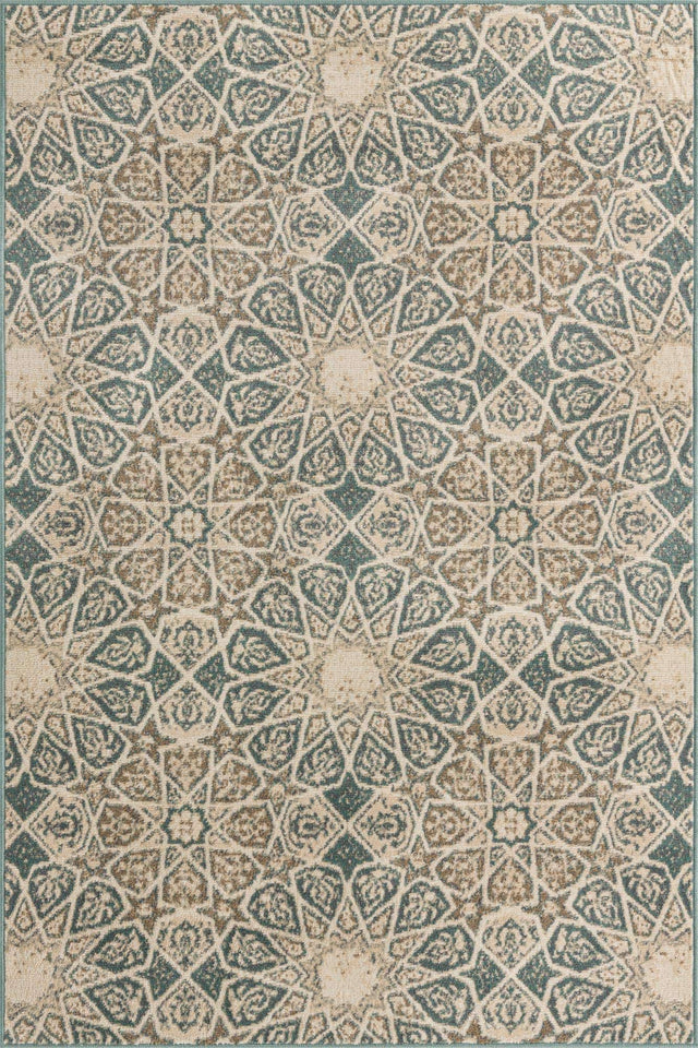 Multicolor 4' 1 x 6' 1 Tuareg Rectangle Area Rug Vintage Inspired Distressed Look Durable Easy Clean Carpet for Unique Home Interiors for Sale at Rug Engine