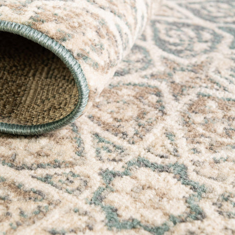Multicolor 8' x 8' Tuareg Square Area Rug Vintage Inspired Distressed Look Durable Easy Clean Carpet for Unique Home Interiors for Sale at Rug Engine