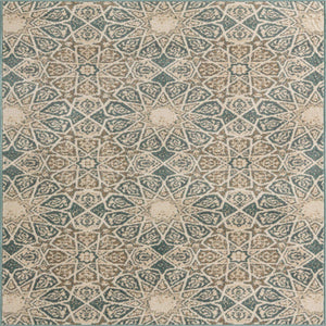 Multicolor 8' x 8' Tuareg Square Area Rug Vintage Inspired Distressed Look Durable Easy Clean Carpet for Unique Home Interiors for Sale at Rug Engine