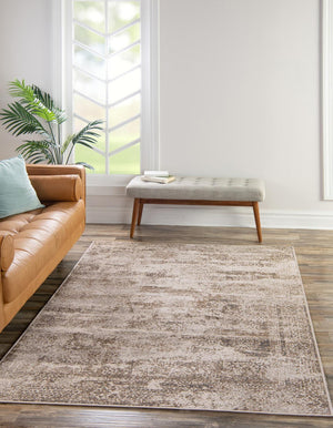 Cream 9' x 12' 2 Tuareg Rectangle Area Rug Vintage Inspired Distressed Look Durable Easy Clean Carpet for Unique Home Interiors for Sale at Rug Engine