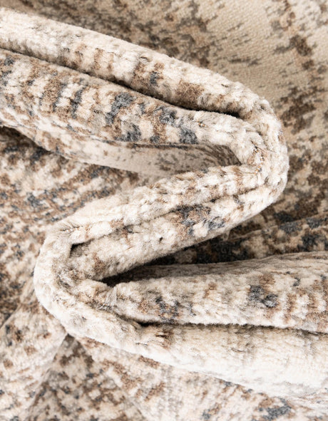 Cream 4' 1 x 6' 1 Tuareg Rectangle Area Rug Vintage Inspired Distressed Look Durable Easy Clean Carpet for Unique Home Interiors for Sale at Rug Engine