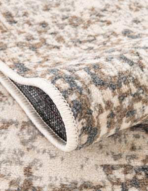 Cream 2' x 6' 1 Tuareg Runner Area Rug Vintage Inspired Distressed Look Durable Easy Clean Carpet for Unique Home Interiors for Sale at Rug Engine