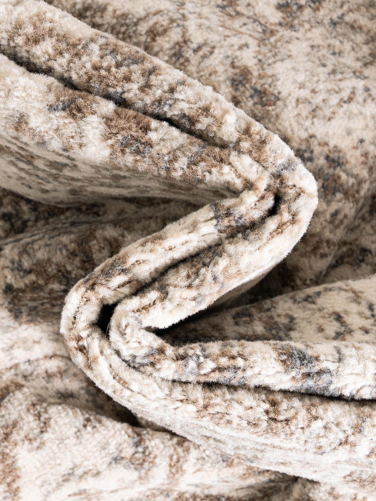 Beige 5' 1 x 8' Tuareg Rectangle Area Rug Vintage Inspired Distressed Look Durable Easy Clean Carpet for Unique Home Interiors for Sale at Rug Engine