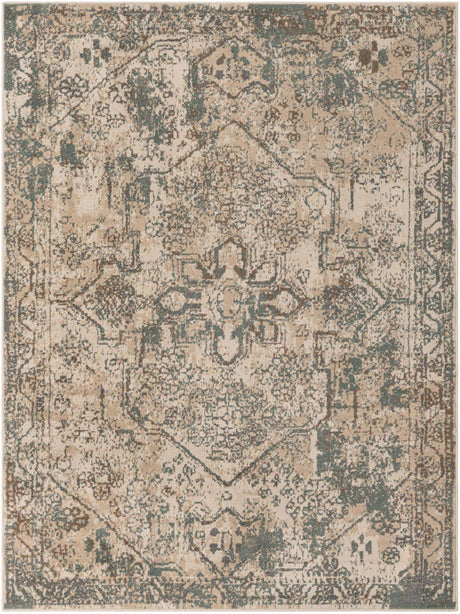 Multicolor 9' x 12' 2 Tuareg Rectangle Area Rug Vintage Inspired Distressed Look Durable Easy Clean Carpet for Unique Home Interiors for Sale at Rug Engine