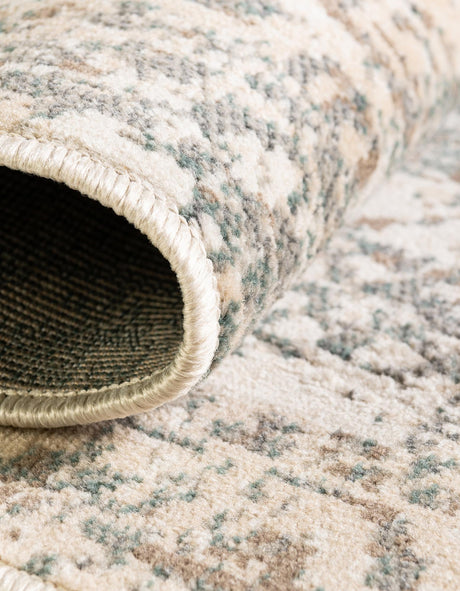 Multicolor 6' 1 x 6' 1 Tuareg Round Area Rug Vintage Inspired Distressed Look Durable Easy Clean Carpet for Unique Home Interiors for Sale at Rug Engine