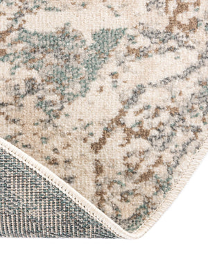 Multicolor 3' 3 x 3' 3 Tuareg Round Area Rug Vintage Inspired Distressed Look Durable Easy Clean Carpet for Unique Home Interiors for Sale at Rug Engine