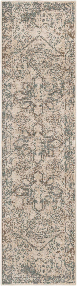 Multicolor 2' 7 x 10' Tuareg Runner Area Rug Vintage Inspired Distressed Look Durable Easy Clean Carpet for Unique Home Interiors for Sale at Rug Engine