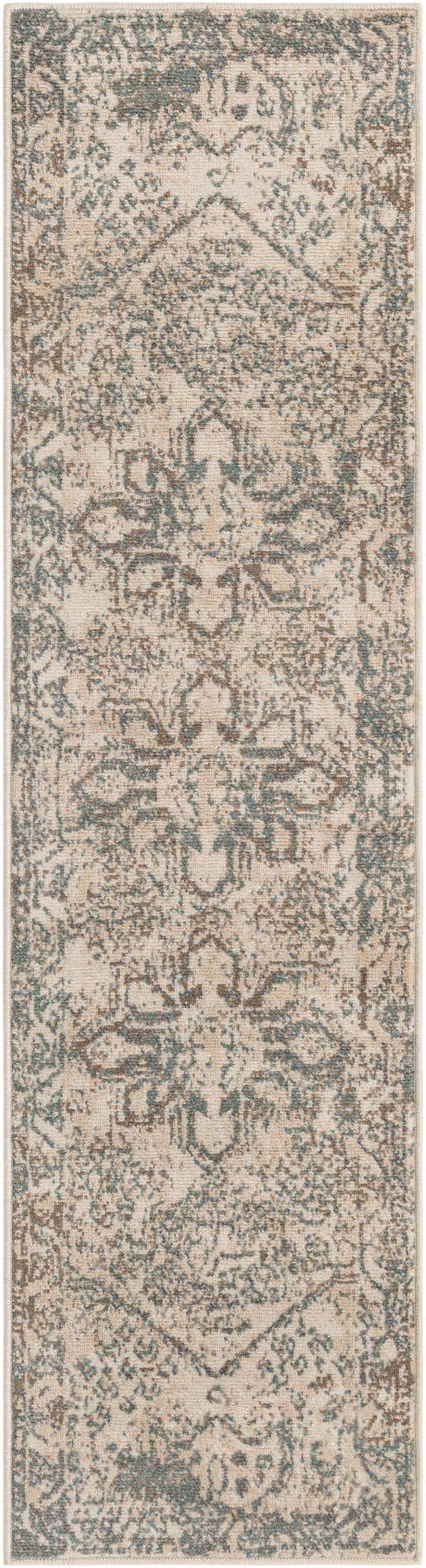 Multicolor 2' 7 x 10' Tuareg Runner Area Rug Vintage Inspired Distressed Look Durable Easy Clean Carpet for Unique Home Interiors for Sale at Rug Engine
