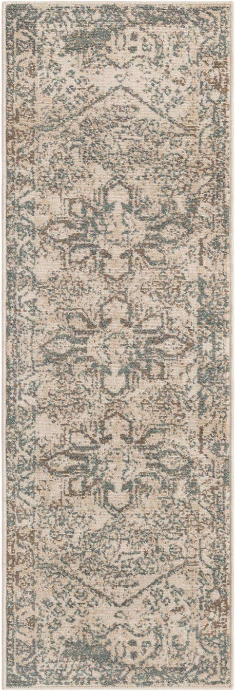 Multicolor 2' x 6' 1 Tuareg Runner Area Rug Vintage Inspired Distressed Look Durable Easy Clean Carpet for Unique Home Interiors for Sale at Rug Engine