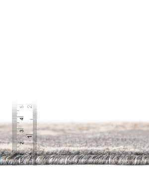 Gray 9' x 12' Tuareg Rectangle Area Rug Vintage Inspired Distressed Look Durable Easy Clean Carpet for Unique Home Interiors for Sale at Rug Engine