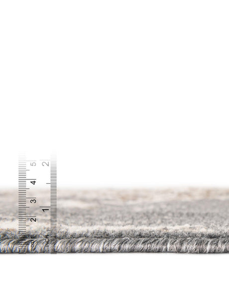 Gray 5' x 8' Tuareg Rectangle Area Rug Vintage Inspired Distressed Look Durable Easy Clean Carpet for Unique Home Interiors for Sale at Rug Engine