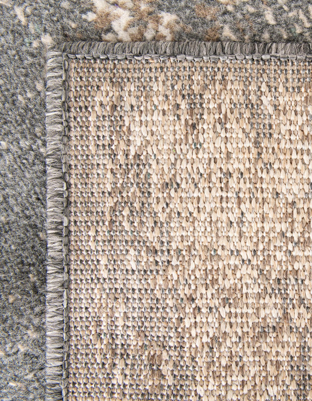 Gray 9' x 12' Tuareg Rectangle Area Rug Vintage Inspired Distressed Look Durable Easy Clean Carpet for Unique Home Interiors for Sale at Rug Engine