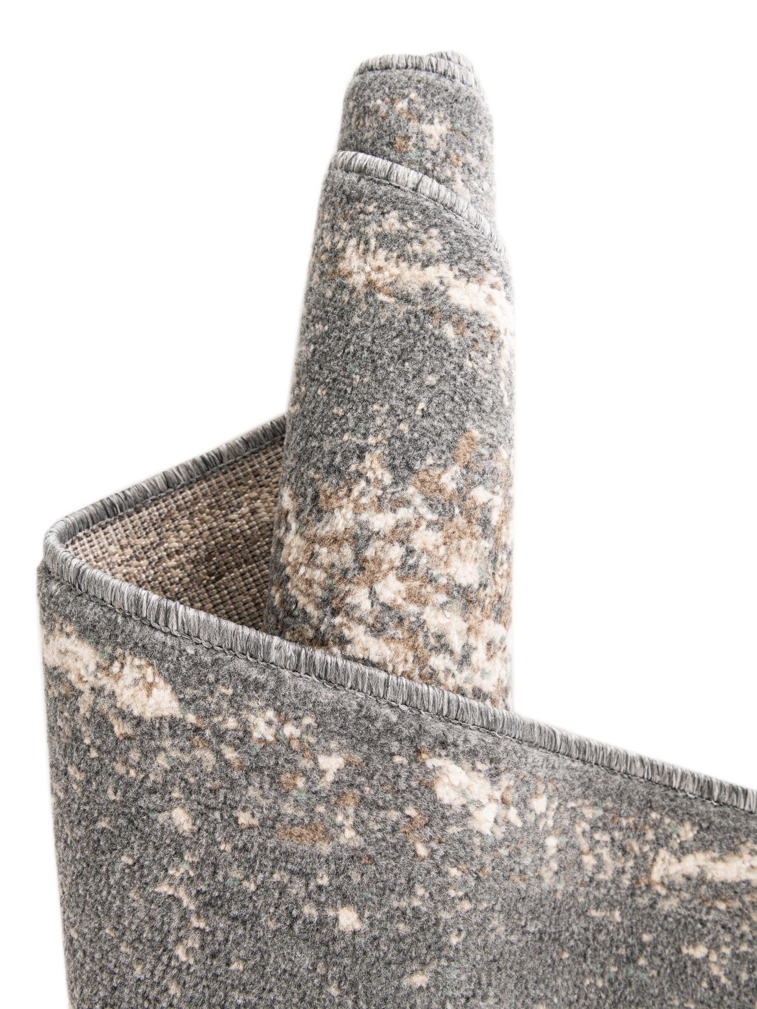 Gray 8' x 10' Tuareg Rectangle Area Rug Vintage Inspired Distressed Look Durable Easy Clean Carpet for Unique Home Interiors for Sale at Rug Engine