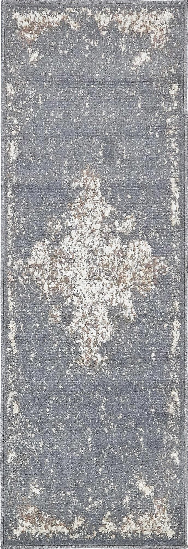Gray 2' x 6' 1 Tuareg Runner Area Rug Vintage Inspired Distressed Look Durable Easy Clean Carpet for Unique Home Interiors for Sale at Rug Engine