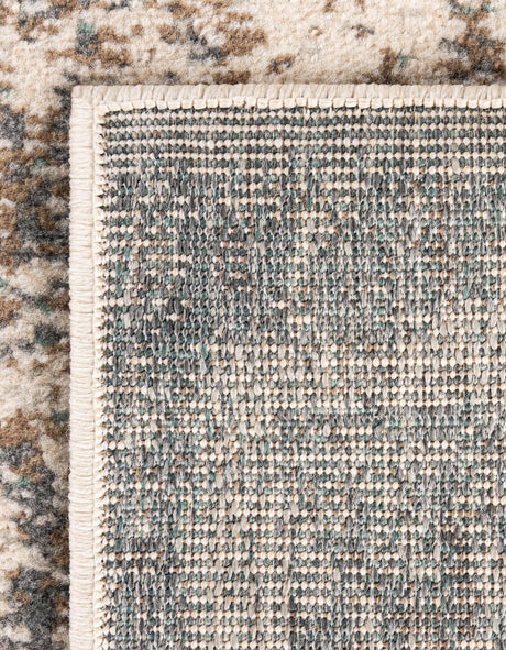 Cream 2' x 6' 1 Tuareg Runner Area Rug Vintage Inspired Distressed Look Durable Easy Clean Carpet for Unique Home Interiors for Sale at Rug Engine