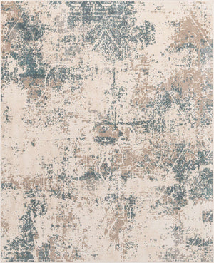 Beige 8' x 10' Tuareg Rectangle Area Rug Vintage Inspired Distressed Look Durable Easy Clean Carpet for Unique Home Interiors for Sale at Rug Engine