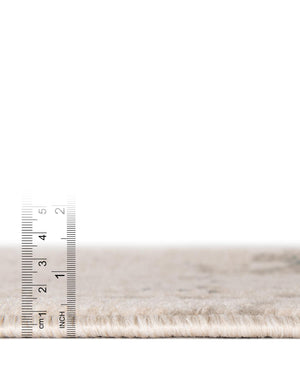 Beige 4' 1 x 6' 1 Tuareg Rectangle Area Rug Vintage Inspired Distressed Look Durable Easy Clean Carpet for Unique Home Interiors for Sale at Rug Engine