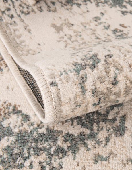 Beige 8' x 10' Tuareg Rectangle Area Rug Vintage Inspired Distressed Look Durable Easy Clean Carpet for Unique Home Interiors for Sale at Rug Engine