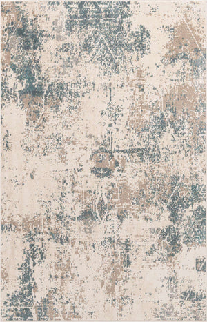 Beige 5' 1 x 8' Tuareg Rectangle Area Rug Vintage Inspired Distressed Look Durable Easy Clean Carpet for Unique Home Interiors for Sale at Rug Engine