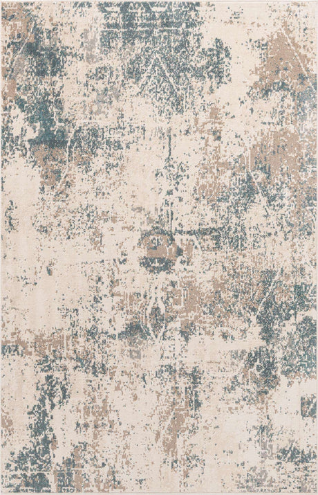 Beige 5' 1 x 8' Tuareg Rectangle Area Rug Vintage Inspired Distressed Look Durable Easy Clean Carpet for Unique Home Interiors for Sale at Rug Engine