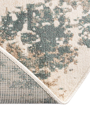 Beige 8' x 8' Tuareg Round Area Rug Vintage Inspired Distressed Look Durable Easy Clean Carpet for Unique Home Interiors for Sale at Rug Engine