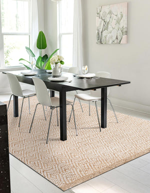 Natural 2' x 3' 1 Braided Jute Rectangle Rug