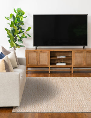 Natural 4' 1 x 6' 1 Braided Jute Rectangle Area Rug 100% Jute Hand Braided Natural Eco-Friendly Boho Style Carpet for Living Rooms Dining Office Space Dorms for Sale at Rug Engine