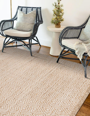 Natural 2' x 3' 1 Braided Jute Rectangle Rug