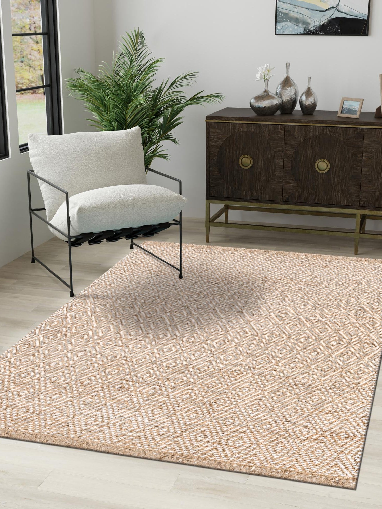 Natural 9' x 12' 2 Braided Jute Rectangle Area Rug 100% Jute Hand Braided Natural Eco-Friendly Boho Style Carpet for Living Rooms Dining Office Space Dorms for Sale at Rug Engine