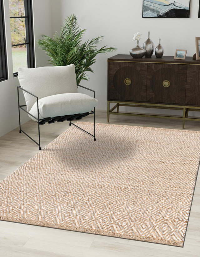 Natural 9' x 12' 2 Braided Jute Rectangle Rug
